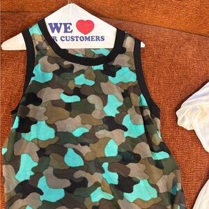 Camouflage Sleeveless womens Top